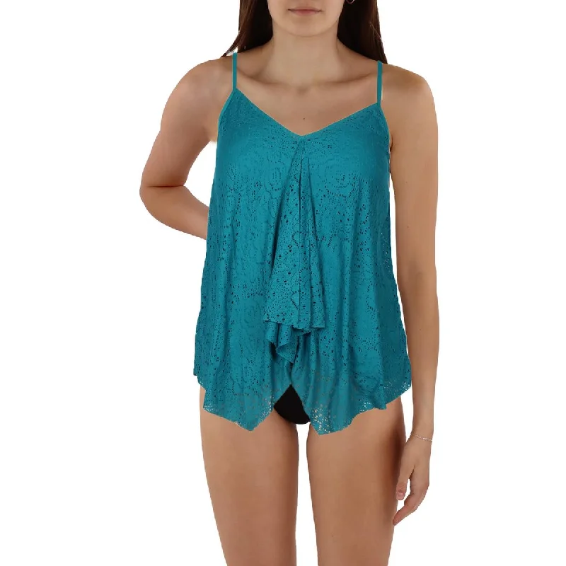 Beach House Womens Kerry Crochet Tinkini Crochet Nylon Tankini Swimsuit