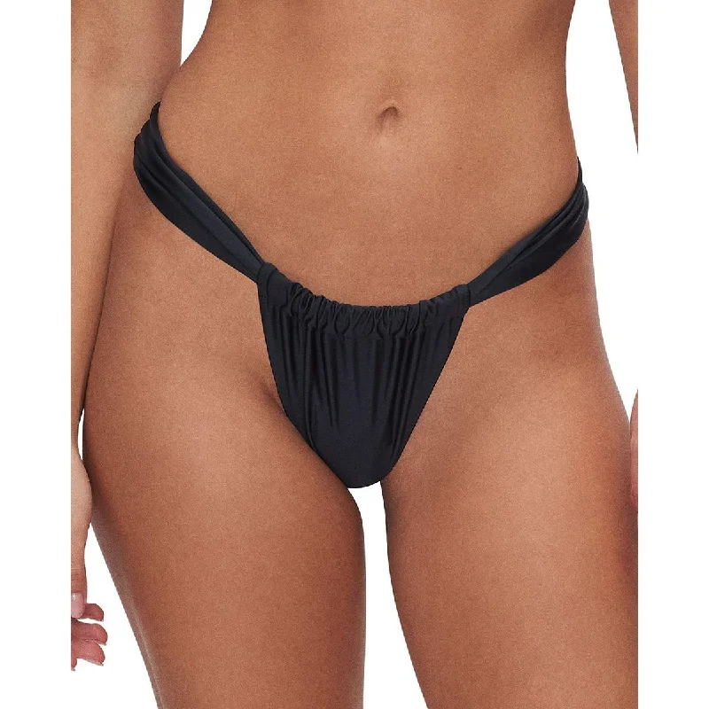 Good American Womens Solid Nylon Swim Bottom Separates