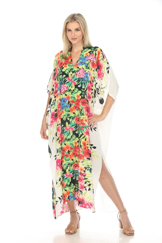 Johnny Was Dani Swim Cover-Up Maxi Kaftan Dress CSW7822BM Boho Chic