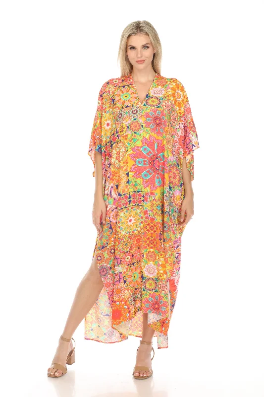 Johnny Was Kaleida Swim Cover-Up Kaftan Dress Boho Chic CSW5524-F