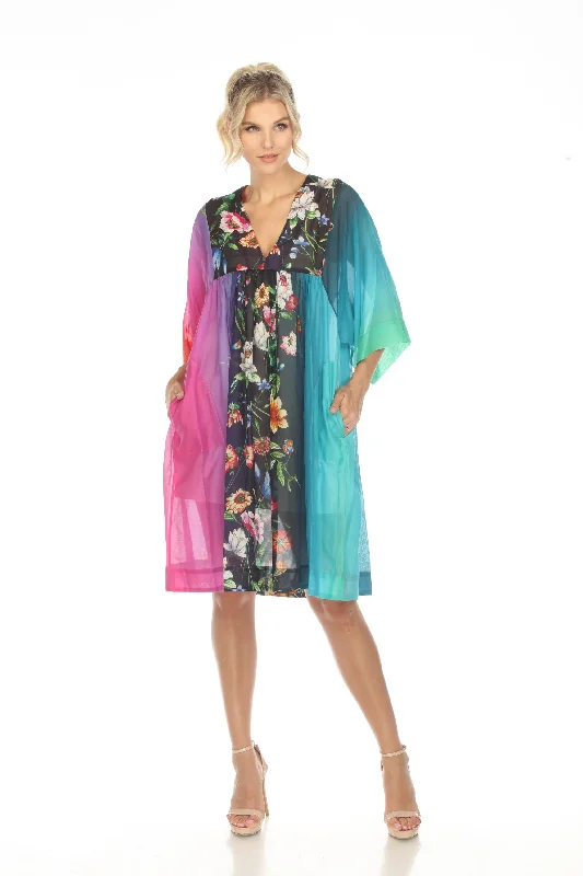 Johnny Was Ombre Garden Easy Swim Cover-Up Dress Boho Chic CSW8023-Y