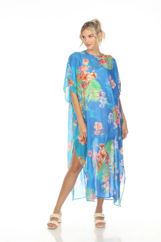 Johnny Was Water Tropic Swim Cover-Up Kaftan Dress Boho Chic CSW5923-A