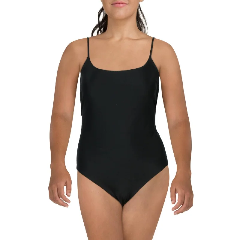 Madewell Womens Solid Recycled  One-Piece Swimsuit