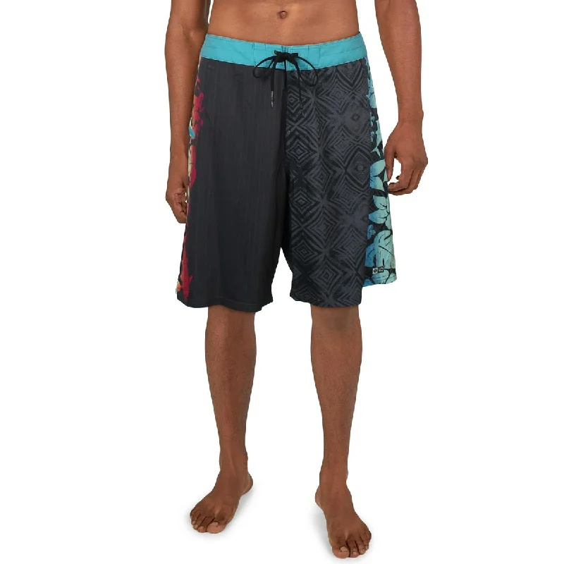 SALTY CREW Mens Printed Polyester Swim Trunks