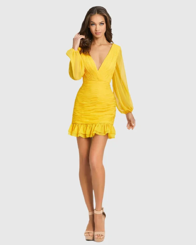 Full Body Ruched Mini Dress