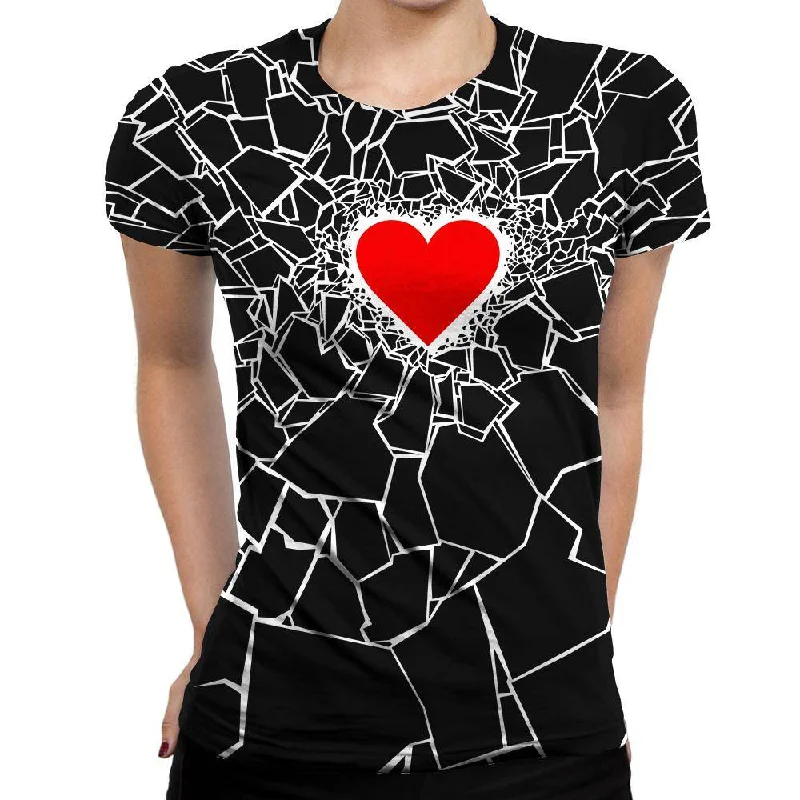 Black Heartbreaker Womens T-Shirt