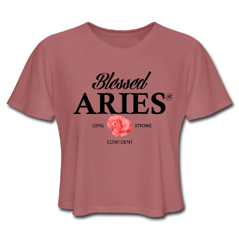 Blessed Aries Women's Cropped T-Shirt