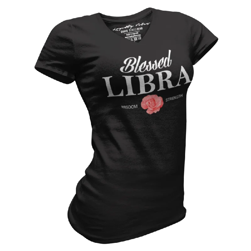 Blessed Libra V-Neck Tee