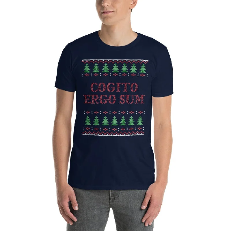 Cogito Ergo Sum - Ugly Xmas Sweater - Premium T-Shirt