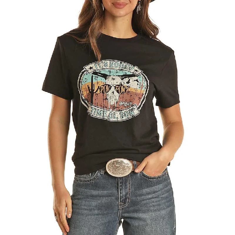 Dale Brisby Women's Rodeo Time Oversized Graphic T-Shirt