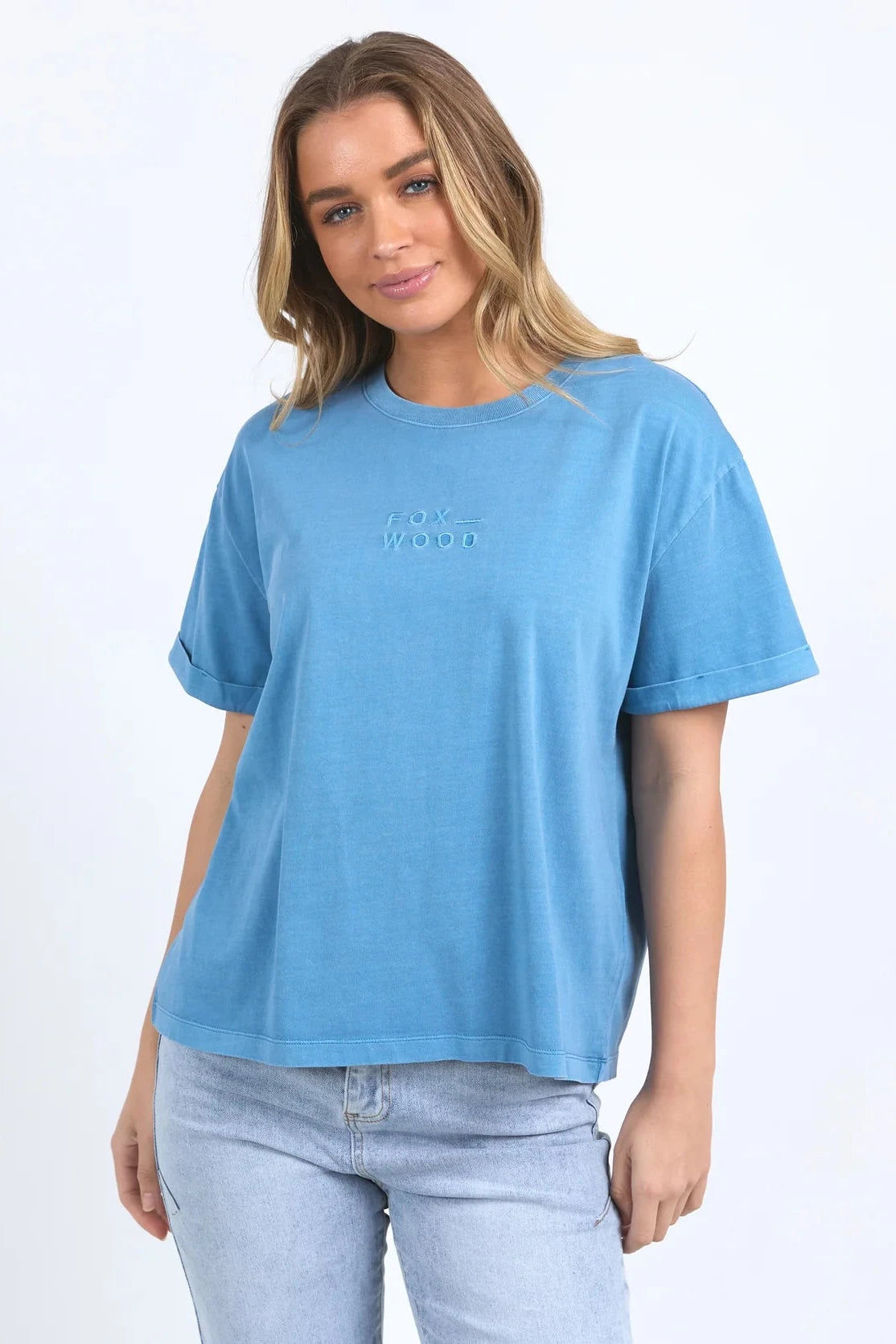 FOXWOOD HUNTLEIGH OVERSIZED TEE - BLUE