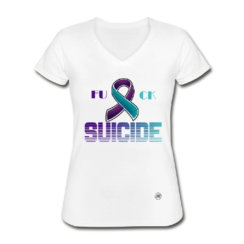 Fk Suicide V-Neck Tee