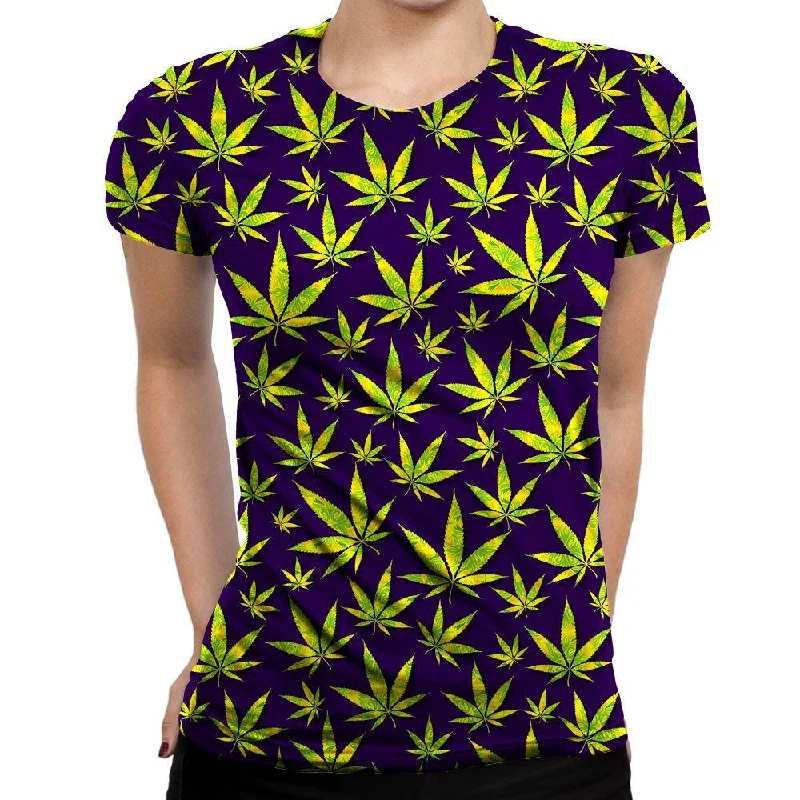 Marijuana Leaves Womens T-Shirt