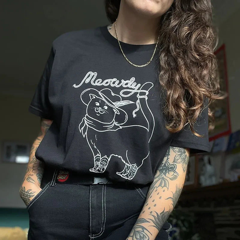 Meowdy Cowboy Cat T-Shirt