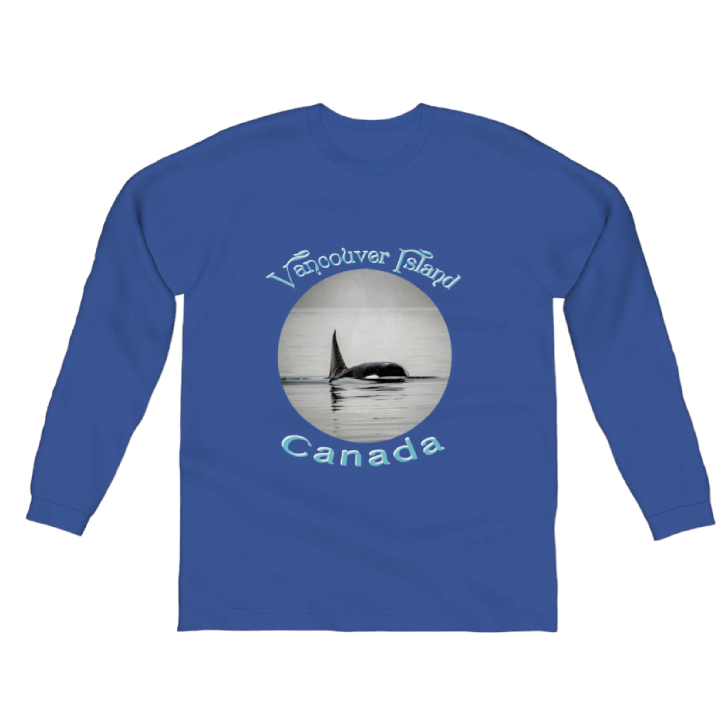 Orca Spray Vancouver Island Canada Comfort Long Sleeve Unisex T-shirt