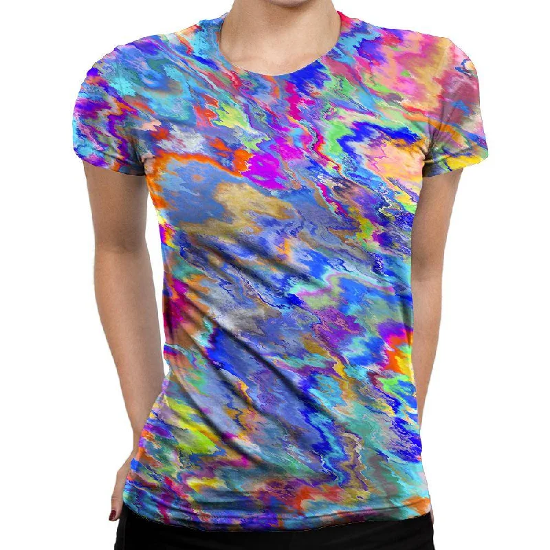 Paint Splatter Womens T-Shirt