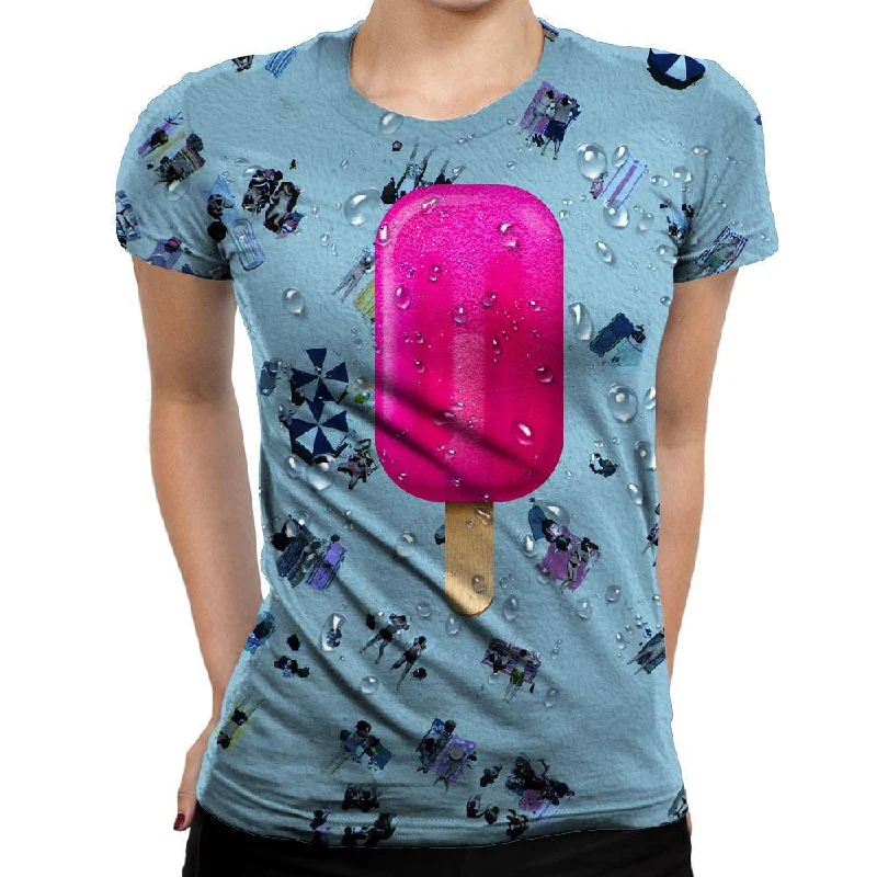 Pink Ice Womens T-Shirt