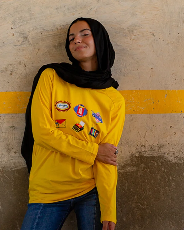 Retro Women LS T-Shirt - yellow