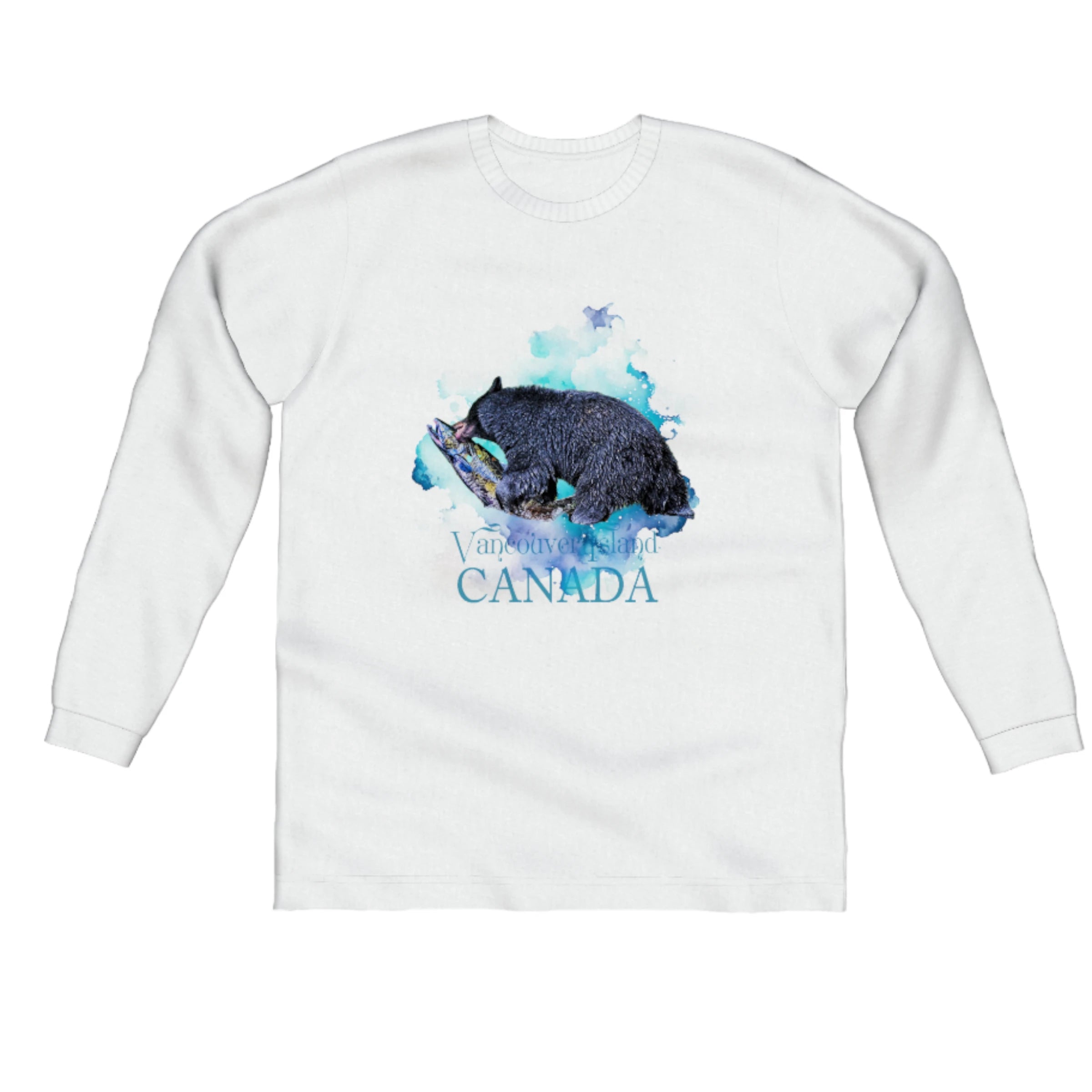 Salmon Bear Vancouver Island Canada Comfort Long Sleeve Unisex T-shirt