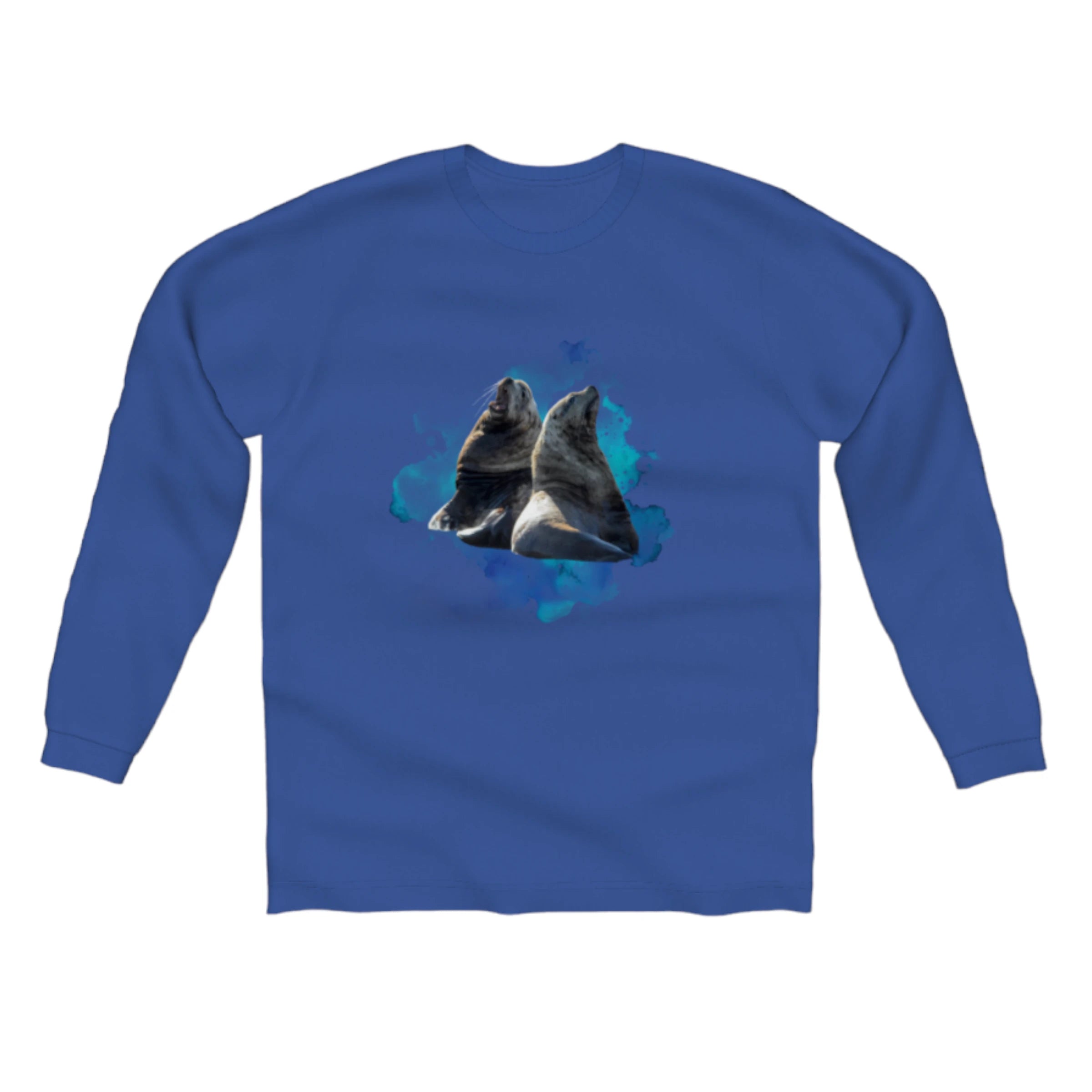 Sea Lions Communication Comfort Long Sleeve Unisex T-shirt