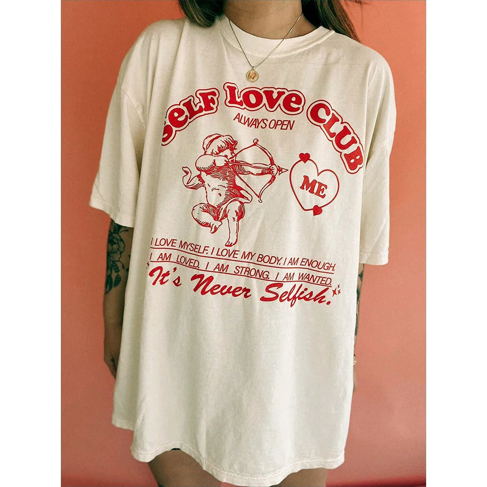 Self Love Club Oversized Tee