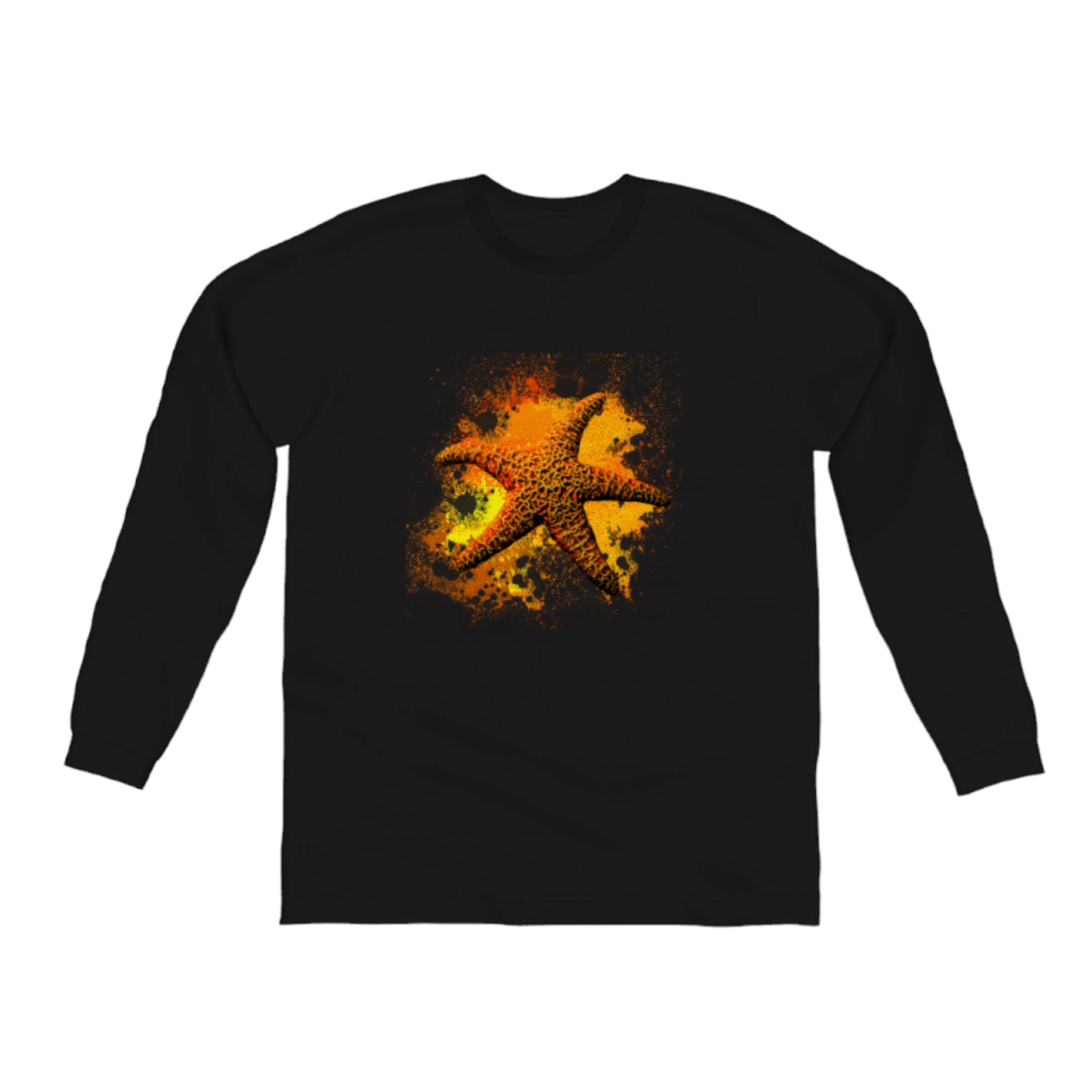 Starfish Orange Comfort Long Sleeve Unisex T-Shirt