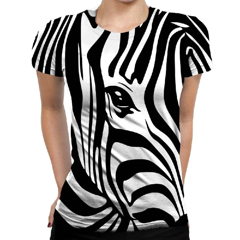 Zebra Stripes Womens T-Shirt