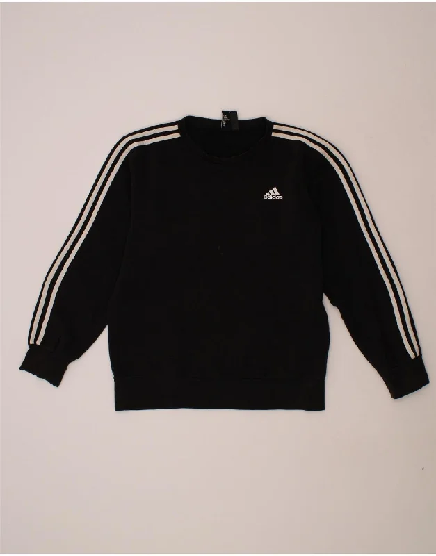 ADIDAS Mens Sweatshirt Jumper Medium Black Cotton