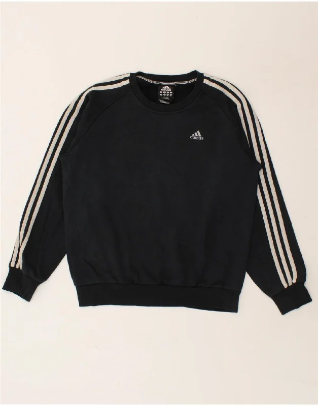 ADIDAS Mens Sweatshirt Jumper Small Black Cotton