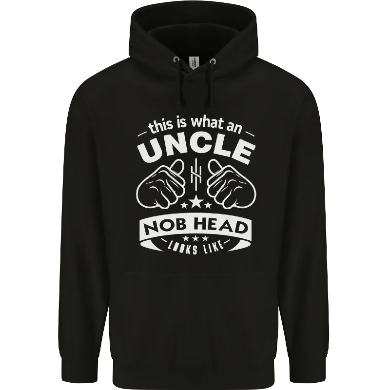 An Uncle Nob Head Looks Like Uncles Day Mens 80% Cotton Hoodie