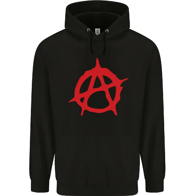 Anarchist Anarchism Logo Symbol Activist Mens 80% Cotton Hoodie