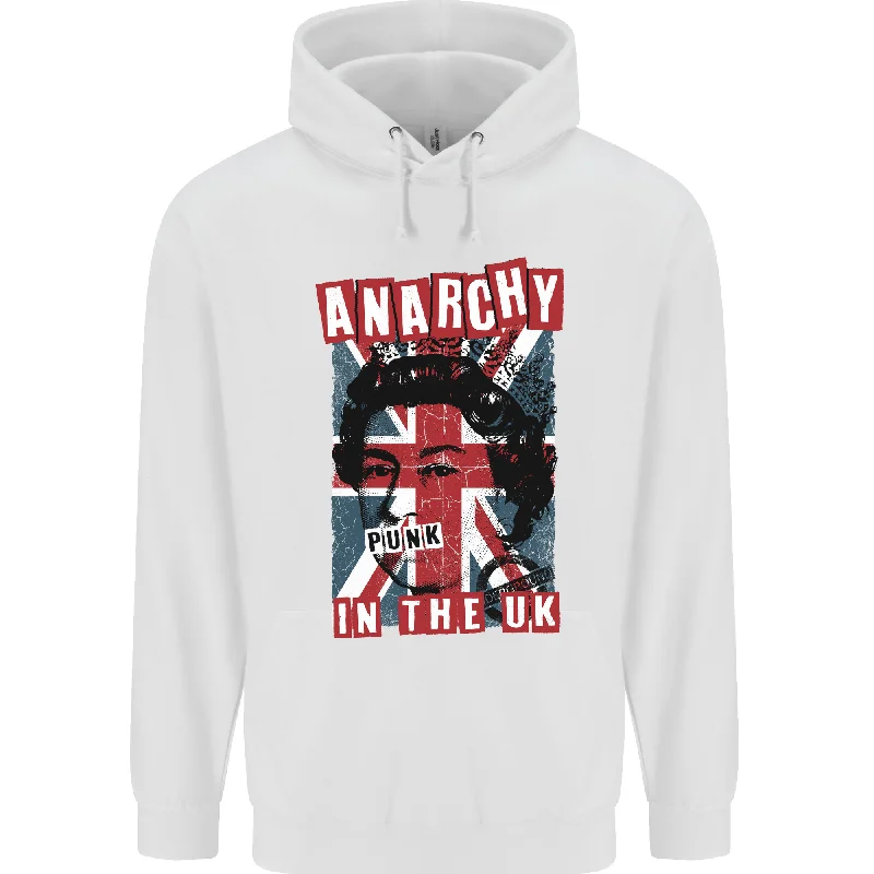 Anarchy in the UK Punk Music Rock Mens 80% Cotton Hoodie