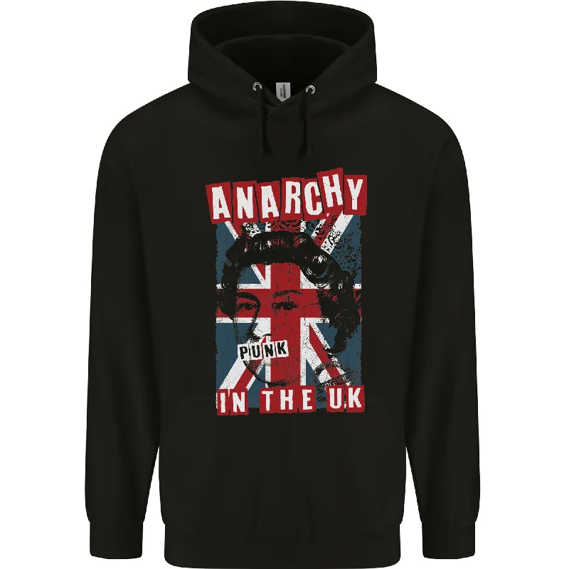 Anarchy in the UK Punk Music Rock Mens 80% Cotton Hoodie