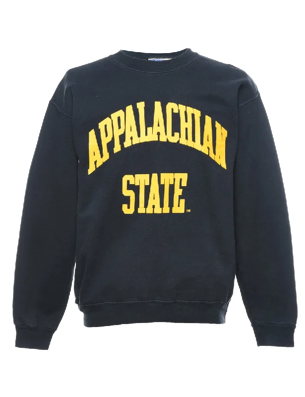 Black & Yellow Appalachian State Printed Sweatshirt - M