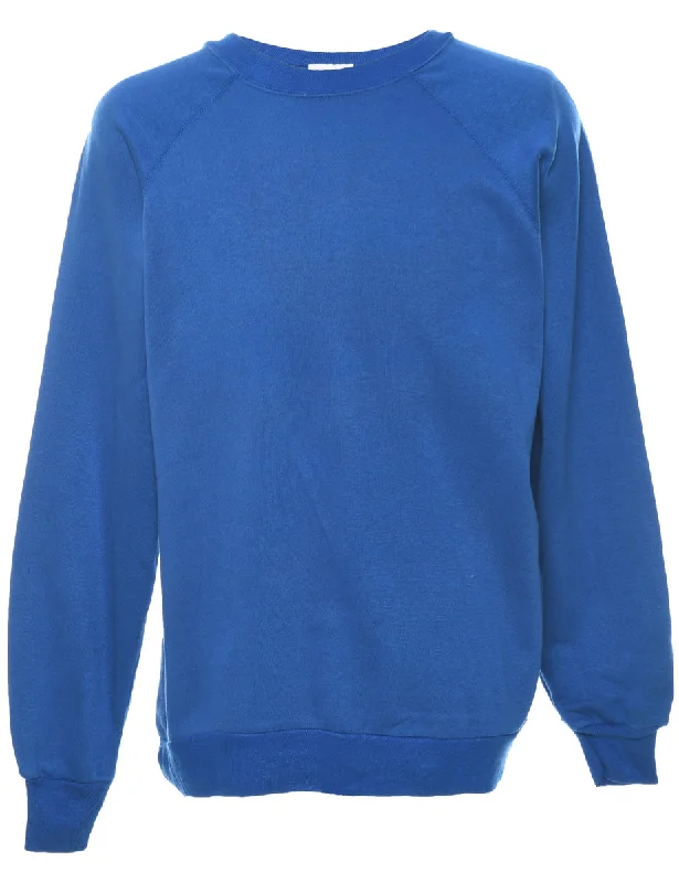 Blue Plain Sweatshirt - XL