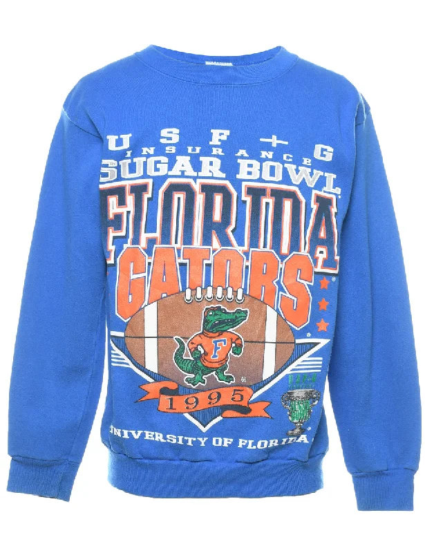 Florida Gators Blue & Orange Printed Sweatshirt - M