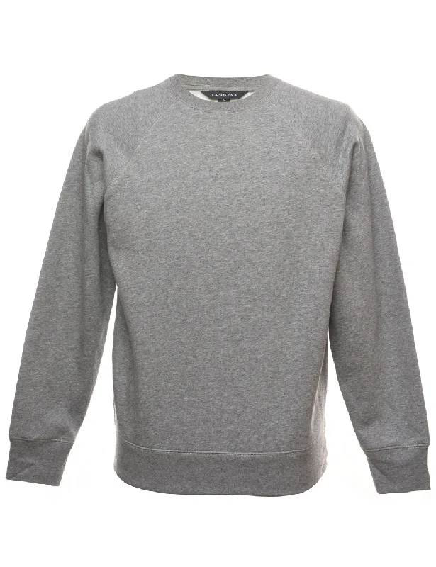 Grey Plain Sweatshirt - S