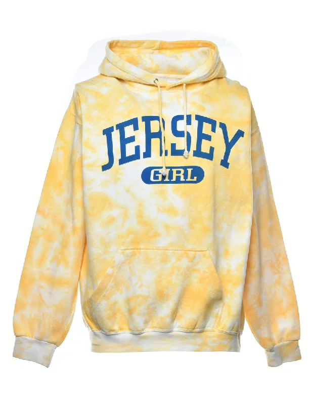 Jersey Tie Dyed Hoodie - L