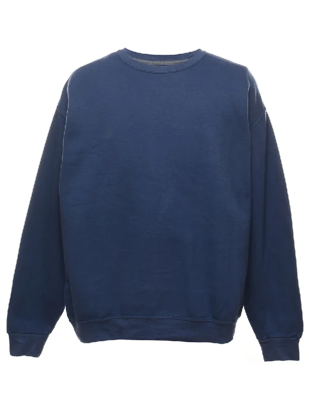 Navy Plain Sweatshirt - XL