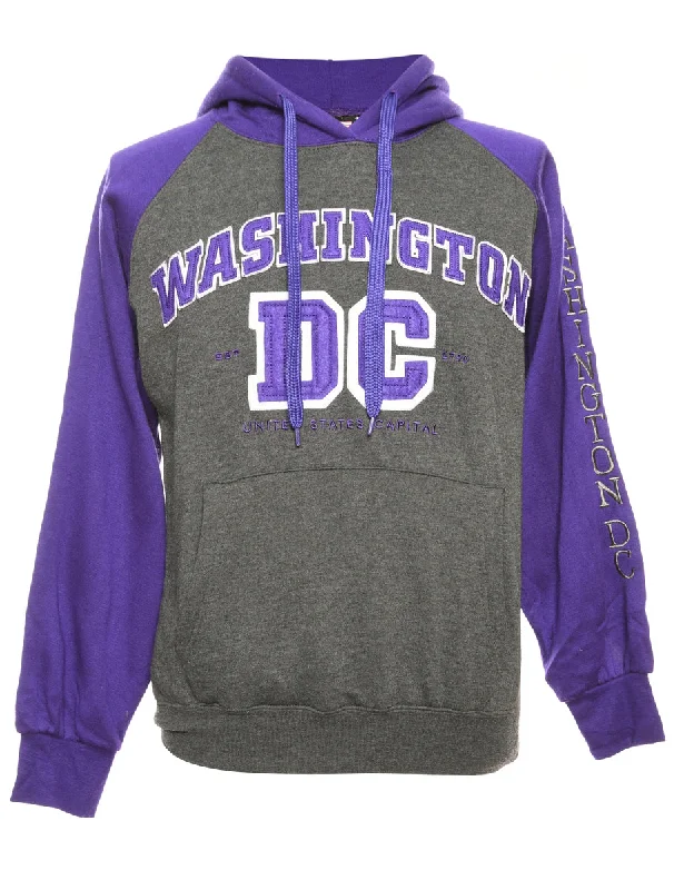 Washington DC Purple & Grey Hoodie - S