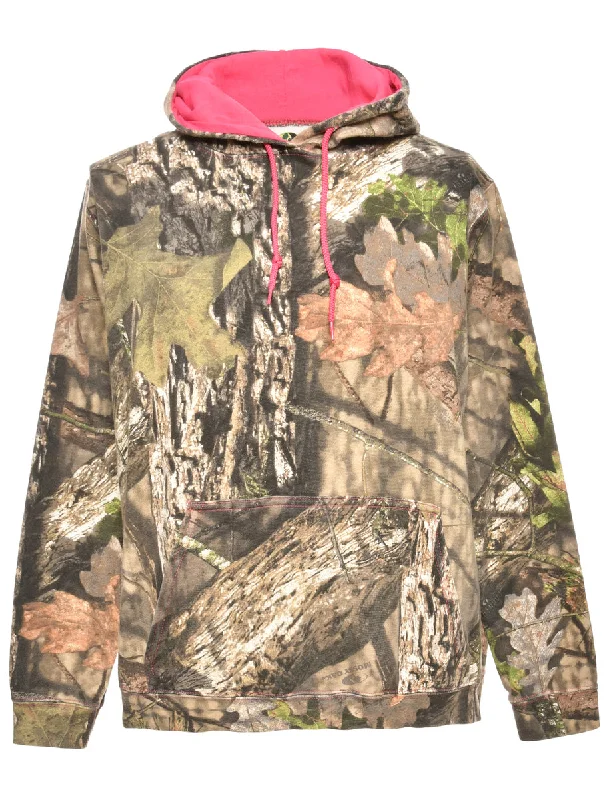 Woodland Printed Hoodie - L