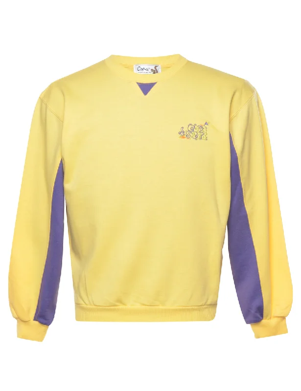 Yellow Copa Sports Plain Sweatshirt - S