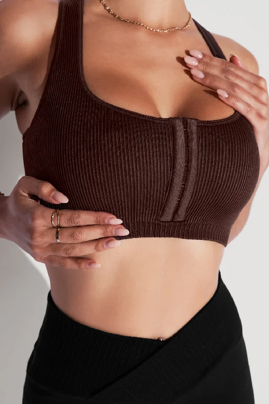 Hook It Up Seamless Bra - French Roast