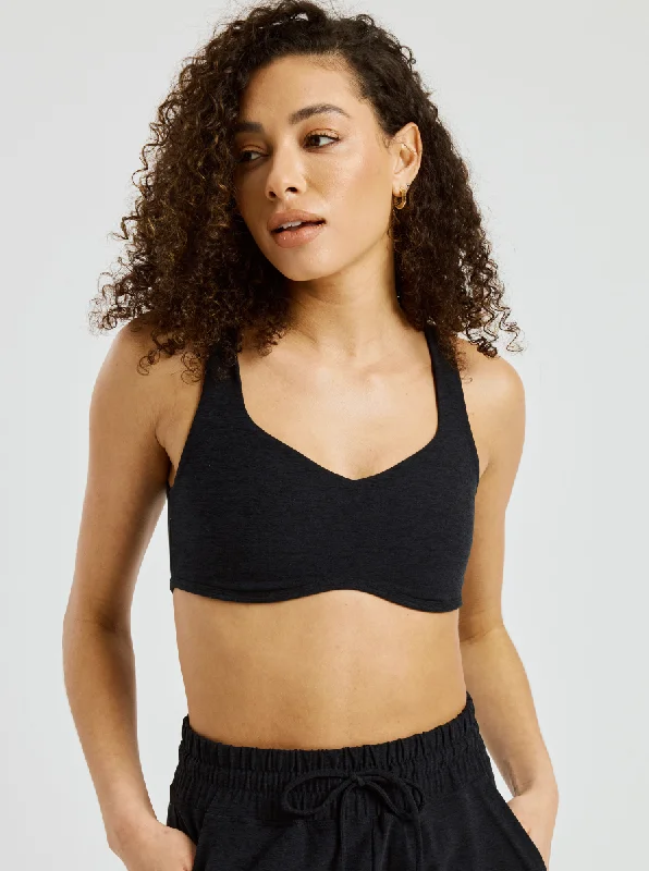 Year Of Ours Isadora Bra - Heather Black