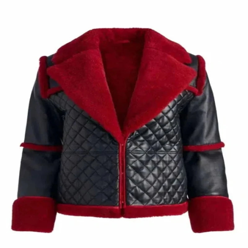 Women Aviator Pilot B3 Shearling Jacket