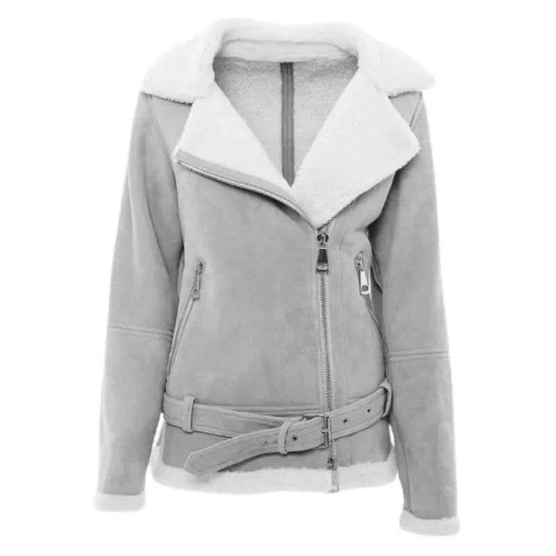 Women’s Grey Suede Jacket