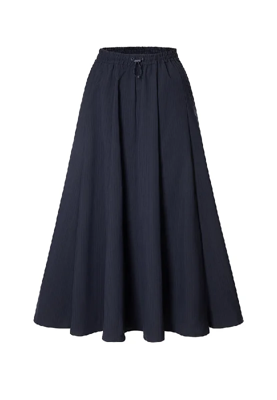 Caroline Water and Wind-resistant Skirt with Drawstring Waist