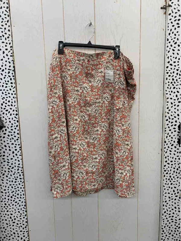 89th & Madison Pink Womens Size 3X Skirt