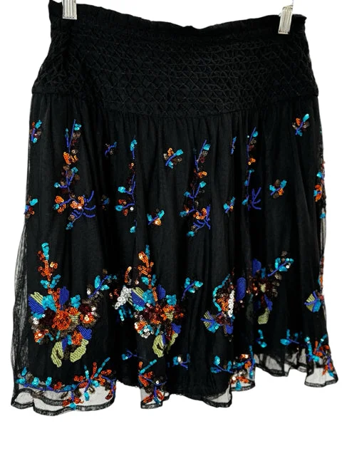 ANTHROPOLOGIE Size M Black Skirt