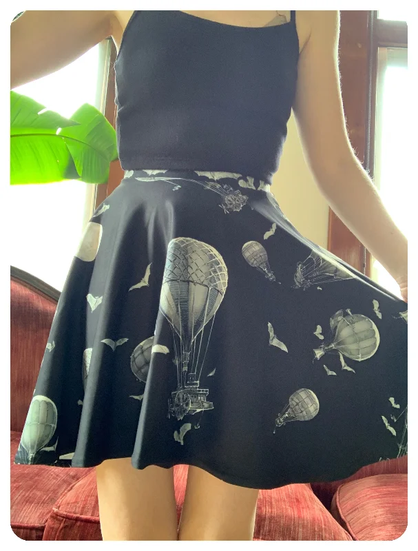 Night Bats & Balloons Circle Skirt ~ Fox Savant